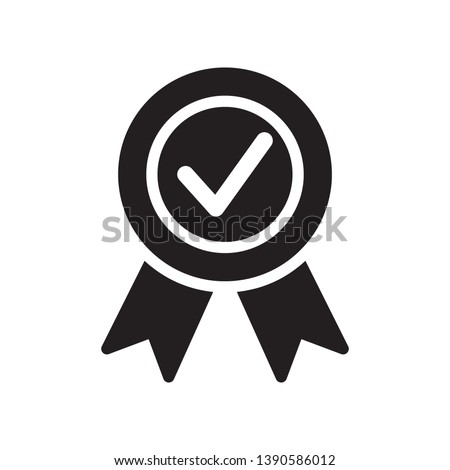 Quality guarantee icon in trendy flat style design. Vector graphic illustration. Suitable for website design, logo, app, and ui. Vector file. EPS 10.