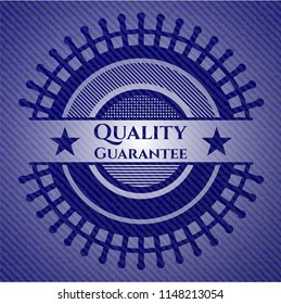 Quality Guarantee jean background