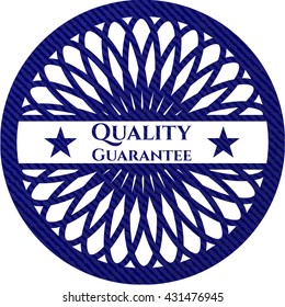 Quality Guarantee jean background