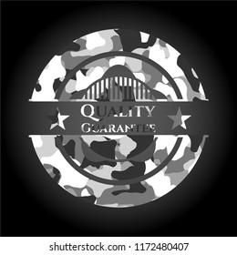 Quality Guarantee on grey camo pattern
