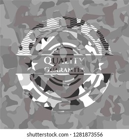 Quality Guarantee on grey camo texture