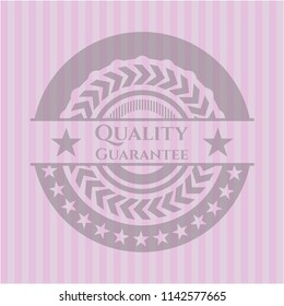 Quality Guarantee realistic pink emblem