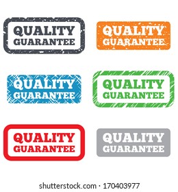 Quality guarantee sign icon. Certificate symbol. Retro Stamps and Badges. Vector