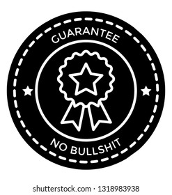 Quality and guarantee stamp icon 
