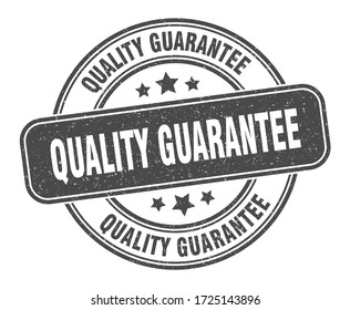 Quality Guarantee Stamp. Quality Guarantee Label. Round Grunge Sign