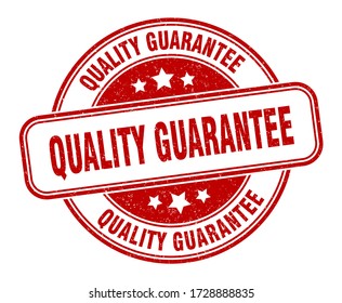 Quality Guarantee Stamp. Quality Guarantee Round Grunge Sign. Label