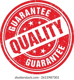 Quality guarantee vector template illustration