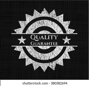 Quality Guarantee written on a chalkboard