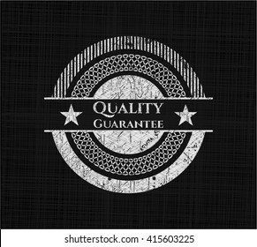 Quality Guarantee written on a chalkboard