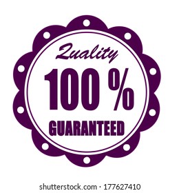 quality guaranteed stamp whit on vector illustration