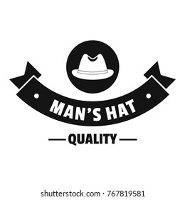 Quality hat logo. Simple illustration of quality hat vector logo for web
