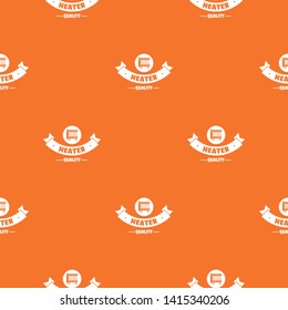 Quality heater pattern vector orange for any web design best