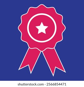 Quality icon, certified check mark ribbon label. Vector premium product certified or best choice recommended award and warranty approved certificate stamp