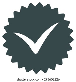 Quality icon from Competition & Success Bicolor Icon Set. Vector style: flat symbols, soft blue color, rounded angles, white background.