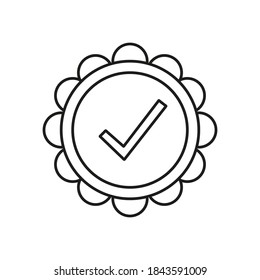 quality icon element of e-commerce icon for mobile concept and web apps. Thin line quality icon can be used for web and mobile. Premium icon on white background