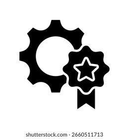 Quality Icon Glyph Vector Illustration