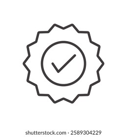 quality icon isolated stroke in black color