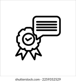 icono de calidad con vektor aislado y fondo transparente 