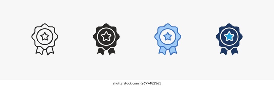 Icono de calidad colección de estilo múltiple