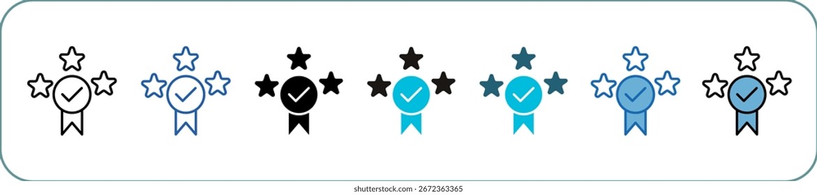 Icono de calidad Pack Multistyle Editable Stroke