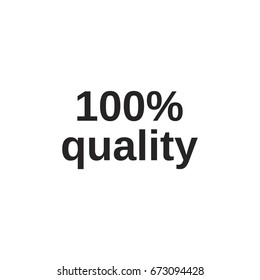 quality icon. sign design