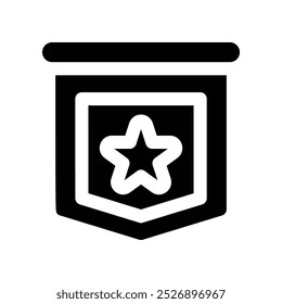 ícone de qualidade. ícone de glifos vetoriais para o design de seu site, celular, apresentação e logotipo.