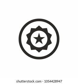 Quality icon vector with star