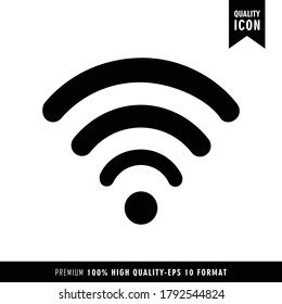 Quality Icon WiFi. Isolated illustration Eps 10. 
Perfect For Website Design, vector icon black color of 
flat simple icon. UI Essentials Kit illustration vector 
of mobile application development.