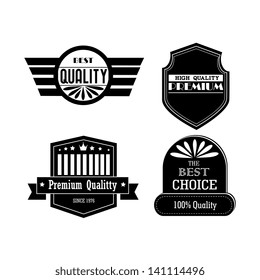 quality icons over white background vector illustration