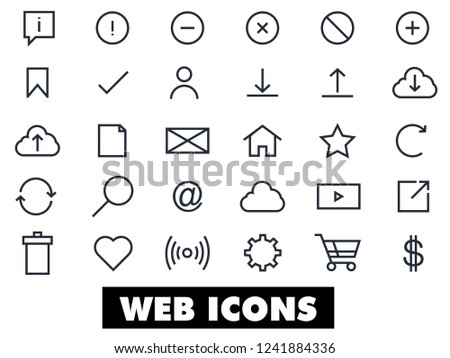 Quality icons for web use. All outlined and ready for use. Hope you enjoy!