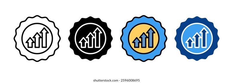 Quality Improvement Icon Set Multiple Style Collection