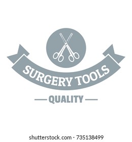 Quality instrument logo. Gray monochrome illustration of quality instrument vector logo for web