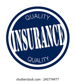 quality insurance graphic design label