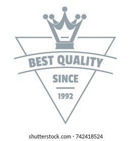 Quality jewelry logo. Simple illustration of quality jewelry vector logo for web