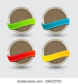 Quality Labels in retro vintage design