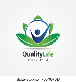 Quality Life Healthcare Logo Sign Symbol Icon