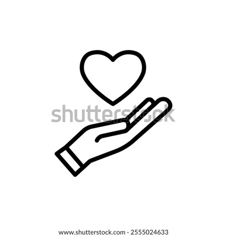 Quality of life icon Symbol mark in Outline style