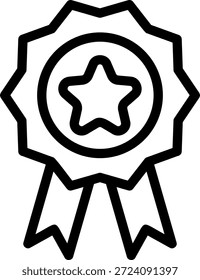 Vector de ilustración de icono de línea de calidad