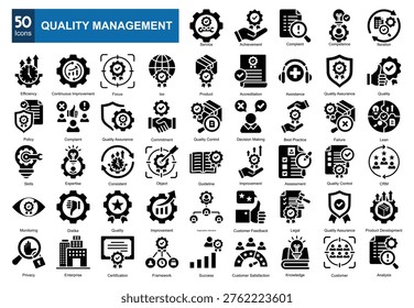  Quality Management   icon pack collection set