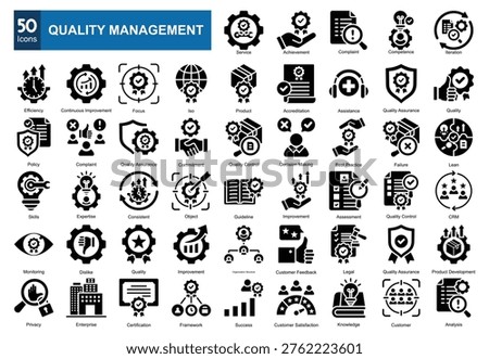  Quality Management   icon pack collection set