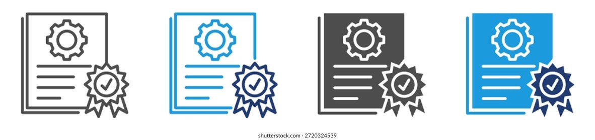 quality management icon sheet multiple style