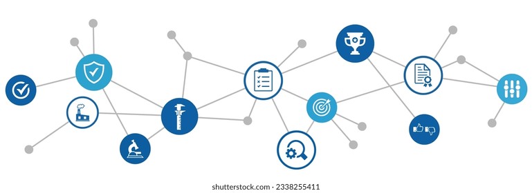 quality management , iso , customer satisfaction , audit – vector illustration