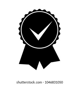 Quality mark, check mark icon