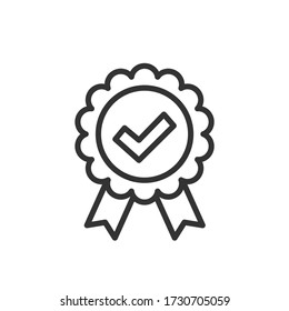 Icono de marca de calidad. Ilustración vectorial.