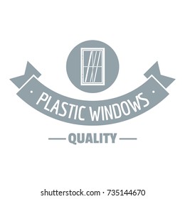 Quality material logo. Gray monochrome illustration of quality material vector logo for web