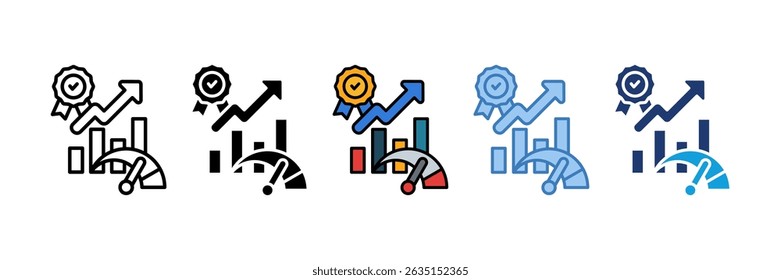 Quality Metrics Icon Element For Design