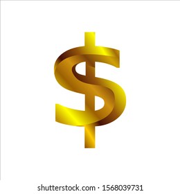 quality modern graphic design US dollar sign logo icon vector illustrations