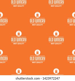 Quality old winery pattern vector orange for any web design best