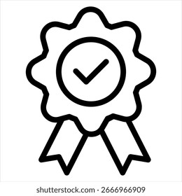 Quality Outline Icon illustration vector