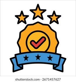 Quality Policy Icon Element For Design